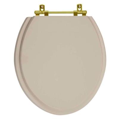 Assento Sanitário Saara Oval Polipropileno Parafusado Convencional Bege Pontto Lavabo 40CM