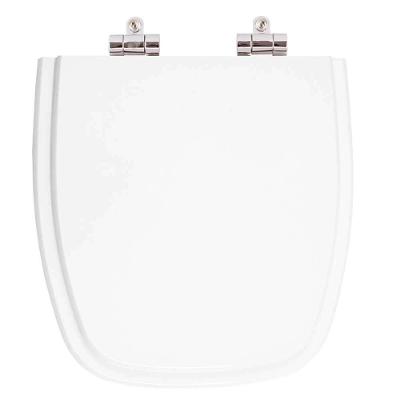 Assento Sanitário Flex Alongado Resina Plástica Parafusado Fechamento Suave Branco Pontto Lavabo