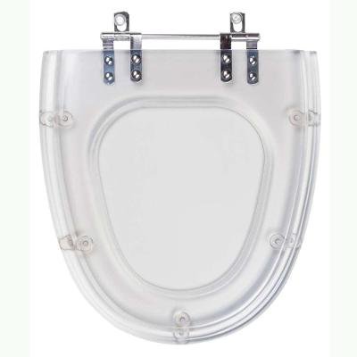 Assento Sanitário Eros Alongado Resina Plástica Parafusado Convencional Transparente Pontto Lavabo