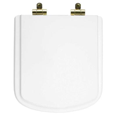 Assento Sanitário Bali Alongado Resina Plástica Parafusado Fechamento Suave Branco 40CM