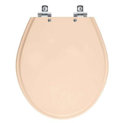 Assento Sanitário Ravena Alongado Polipropileno Fechamento Suave Rosa Floral Pontto Lavabo 40CM