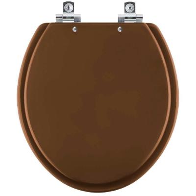 Assento Sanitário Diamantina Oval Polipropileno Fechamento Suave Ocre Pontto Lavabo 40CM