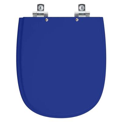 Assento Sanitário Dona Beja Alongado Polipropileno Parafusado Fechamento Suave Azul Pontto Lavabo