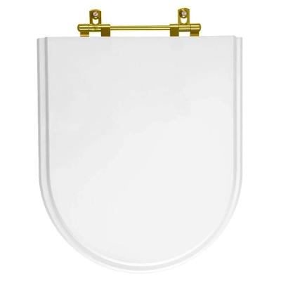 Assento Sanitário Carrara Alongado Resina Plástica Parafusado Antibacteriano Branco Pontto Lavabo