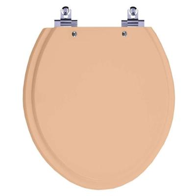 Assento Sanitário Azalea Pessego 73 Alongado Laqueado Fechamento Suave Rosa Pontto Lavabo 40CM