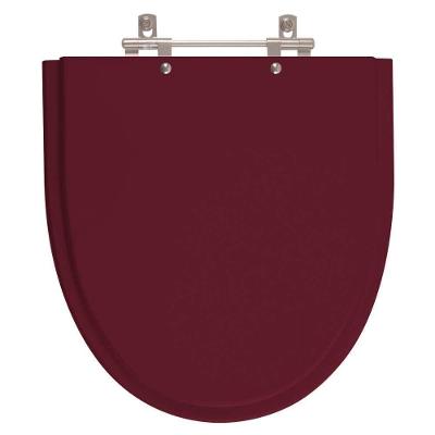 Assento Sanitário Studio MDF Fechamento Convencional Almofadado Bordô Pontto Lavabo 40CM
