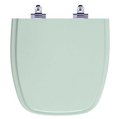 Assento Sanitário Versato Alongado Laqueado Fechamento Suave Verde Água Pontto Lavabo 40CM