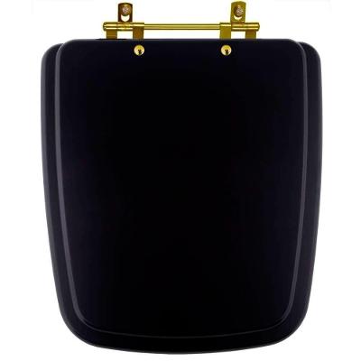 Assento Sanitário Boss para Vaso Incepa Alongado MDF Convencional Almofadado Matte Black Pontto