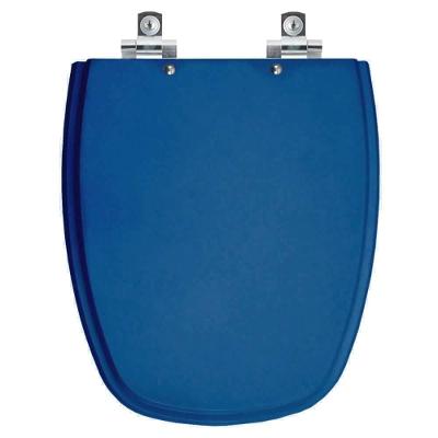 Assento Sanitário Monte Carlo Alongado Polipropileno Parafusado Fechamento Suave Azul Pontto Lavabo