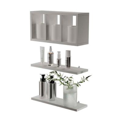 Nicho Prateleira Decorativa Provença 2 Prateleiras 40CM Branco Mercado das Prateleiras
