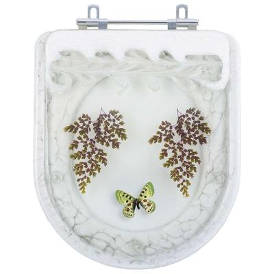 Assento Sanitário Vogue Plus Alongado Resina Plástica Convencional com Borboleta Verde Pontto Lavabo