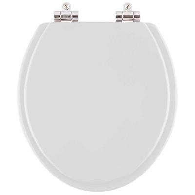 Assento Sanitário Iris Alongado Resina Plástica Fechamento Suave Cinza Claro Pontto Lavabo 40CM