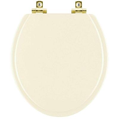 Assento Sanitário Soft Close Convencional Oval Plástico Fechamento Suave Bege Claro Pontto Lavabo