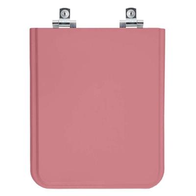 Assento Sanitário Wild Rose Quadrado Polipropileno Parafusado Fechamento Suave Rosa Pontto Lavabo
