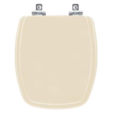 Assento Sanitário Stylus Alongado Plástico Parafusado Fechamento Suave Marfim Pontto Lavabo