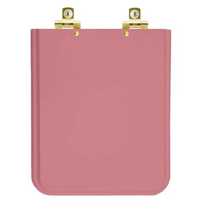 Assento Sanitário Wild Rose Quadrado Plástico Parafusado Fechamento Suave Rosa Pontto Lavabo 40CM