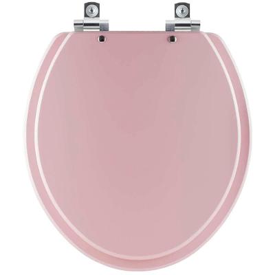 Assento Sanitário Convencional Oval Polipropileno Parafusado Fechamento Suave Rosa Pontto Lavabo
