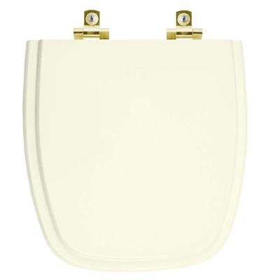 Assento Sanitário Fit Alongado Polipropileno Parafusado Fechamento Suave Bege Pontto Lavabo 40CM