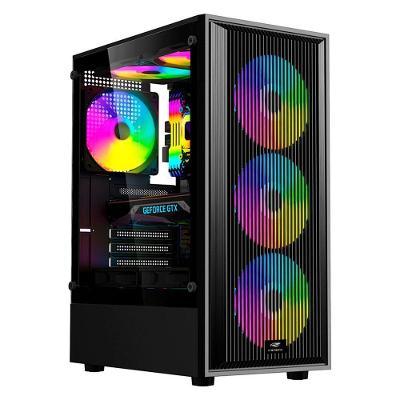 Gabinete Gamer MT-G120BK Torre Micro ATX - Mini ITX Vidro Temperado com Filtro Anti-Poeira Preto