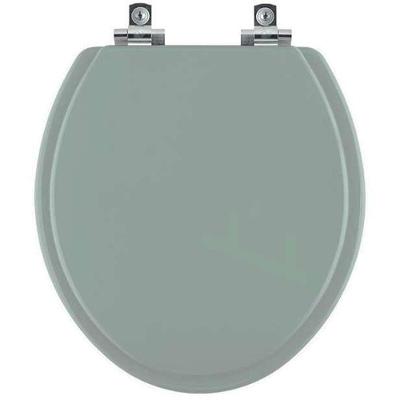 Assento Sanitário Convencional para Vaso Deca Oval Polipropileno Fechamento Suave Verde Malva Pontto