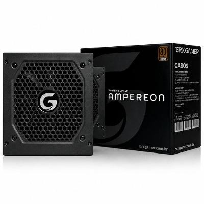 Fonte de Alimentação AMPEREON 750W 80 Plus Bronze PFC Ativo Preto BR-X