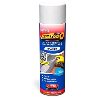 Spray Impermeabilizante Vedatudo Sprayimp-branco Acabamento Emborrachado Branco Dryko 400ML