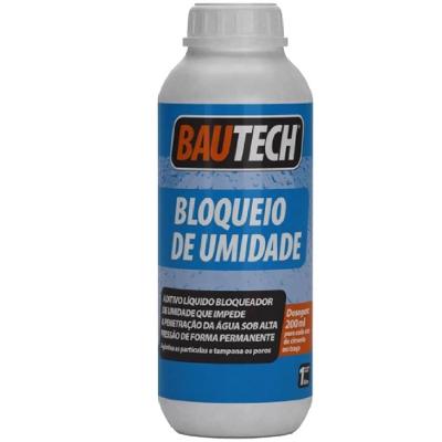 Aditivo Impermeabilizante Bloqueio de Umidade Ação Permanente Amarelo Bautech 1L
