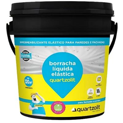 Borracha Líquida 0711.00000.0018BA Impermeabilizante Elasticidade 500% Branco Quartzolit 18KG