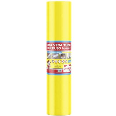 Fita de Vedação 0802.00089.0090PC com Proteção Térmica Prata Brasilit 10M X 90CM