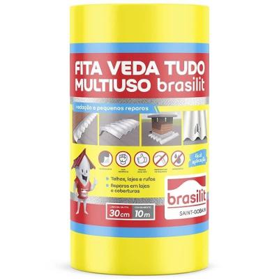 Fita Vedante 0802.00089.0030PC com Proteção Térmica Prata Brasilit 30CM 10M