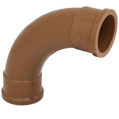 Curva Soldável 0407 90° para Água Fria com Curvatura Suave Marrom Krona 25MM