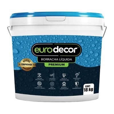 Impermeabilizante Emborrachado 03.01.01.0065 Membrana Impermeável Cor Telha Eurodecor 18KG