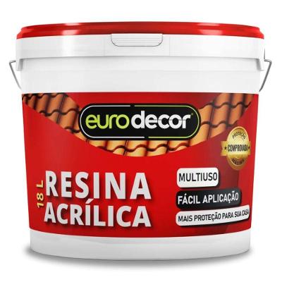 Resina Acrílica 02.01.01.0047 Brilhante Transparente Seladora Eurodecor 18L