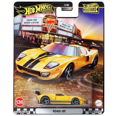 Carrinho em Escala Ford Gt Boulevard com Detalhes Premium Prata Mattel 17CM