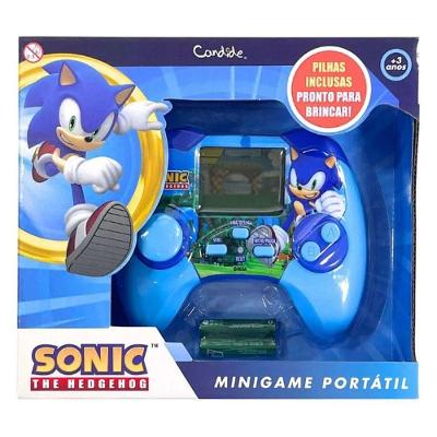 Minigame Infantil Portátil Sonic com Tela Embutida Azul Candide 06CM