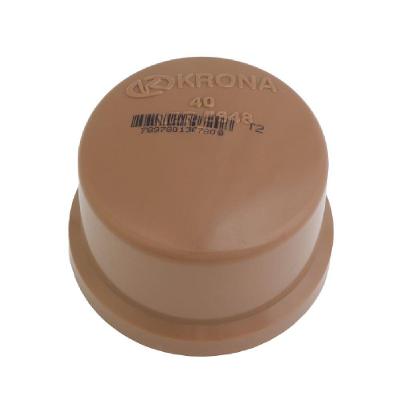 Cap Soldável 0383 com Vedação e Bloqueio de Fluído 25mm Marrom Krona