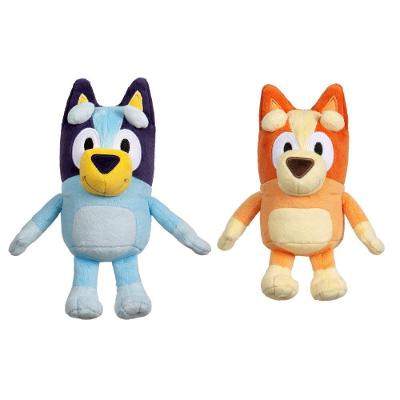 Brinquedo Kit Pelúcia Infantil Bluey + Bingo Macia Azul Candide 20CM