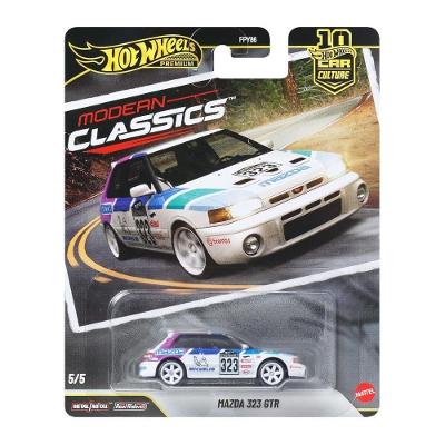 Carrinho Colecionável Mazda 323 Gtr Car Culture 1:64 Metal-Metal Prata Mattel 4CM