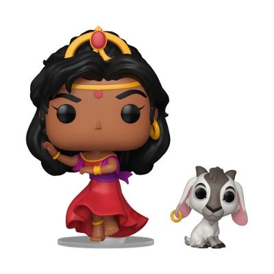 Boneco Colecionável Funko Pop! & Buddy Esmeralda & Djali com Djali Verde Candide 12CM