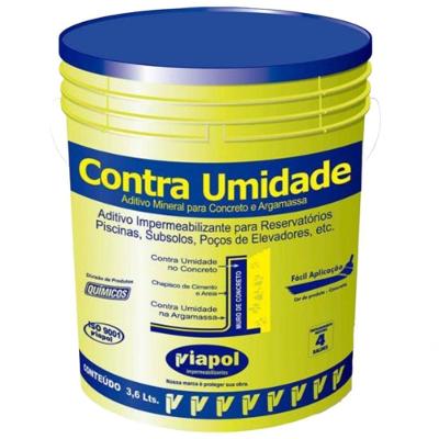 Aditivo Impermeabilizante 0937 para Reservatórios Contra Umidade Viapol Aditivo Mineral 3,6L