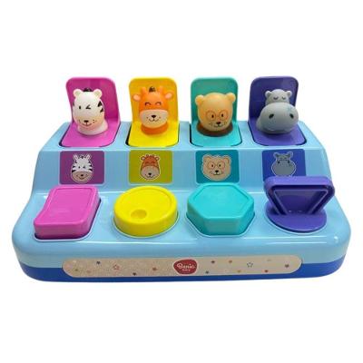 Brinquedo Interativo SL50080 com Animais Saltarines Pop-Up Amarelo Yes Toys 17CM