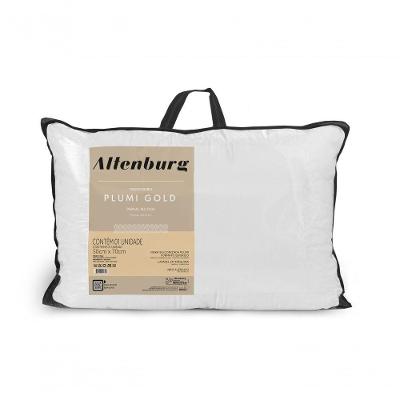 Travesseiro Altenburg Plumi Gold Branco 50cm X 70cm