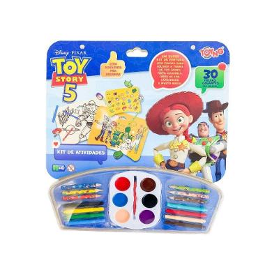 Conjunto de Pintura Toy Story 5 Estimula Arte e Precisão Motora Materiais Seguros Amarelo Toyng