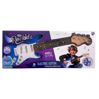 Guitarra Elétrica Infantil The Rockidz com Som e Luz Azul Yes Toys