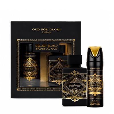 Kit Perfume Badee Al Oud For Glory Unissex Eau de Parfum Oriental Amadeirado 100ML Lattafa