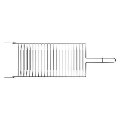 Grelha Churrasco para Grelhar Alimentos em Aço Inox com Trava de Fechamento Inox Tramontina
