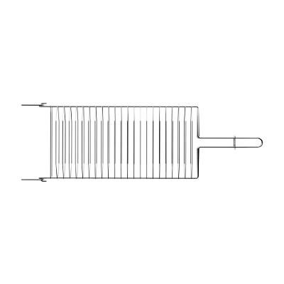 Grelha Tramontina Churrasco em Aço Inox com Trava de Fechamento para Carnes e Vegetais Inox