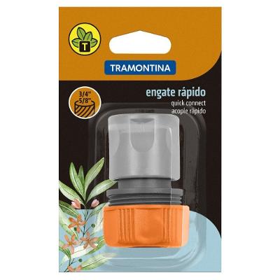 Engate Rápido Tramontina com Conexão Rosqueada para Mangueiras 5-8 e 3-4 Plástico