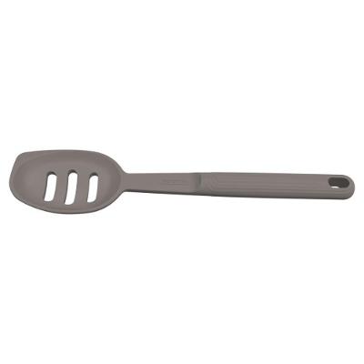 Colher para Servir Vazada Softta em Silicone Resistente a 210 graus C para Cozinha Cinza Tramontina
