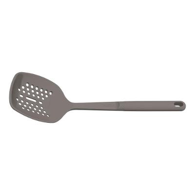 Escumadeira Softta em Silicone para Cozinha Resistente a 210°C com Furo para Pendurar Cinza